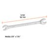 Código: 15684 Llave española, 3/8 x 7/16' x 162 mm de largo, Truper Expert LL-3021