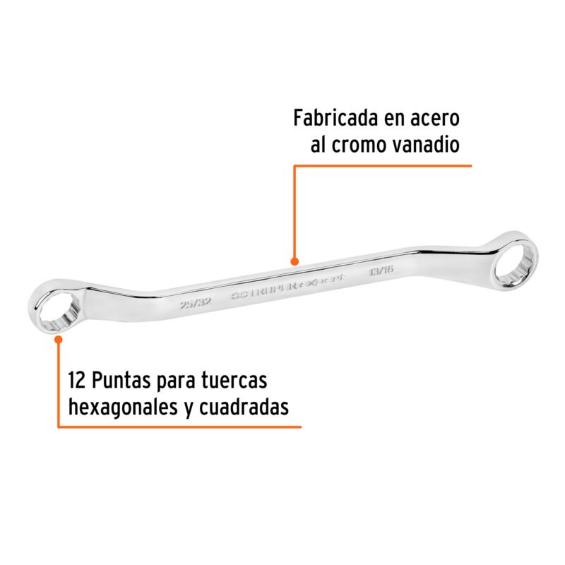 LL-8183FC1.jpg Código: 15755 Llave de estrías 25/32 x 13/16' x 291mm largo, Truper Expert LL-8183