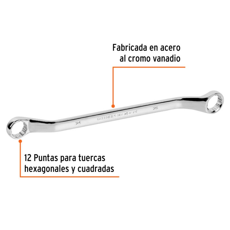 LL-82426FC1.jpg Código: 15765 Llave de estrías 24 x 26 x 361 mm largo, Truper Expert LL-82426