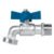 Código: 45967 Llave esfera de latón 1/2', maneral corto, 130g, s/adaptador LLE-130LS