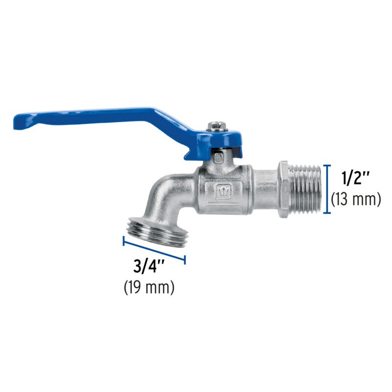 LLE-140LSFC2.jpg Código: 45969 Llave de esfera de latón 1/2', 140 g, s/adaptador, Foset LLE-140LS