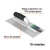 Código: 102778 Llana 11' dentado cuadrado 1/4', 10 remaches, mgo comfort LLG-11C