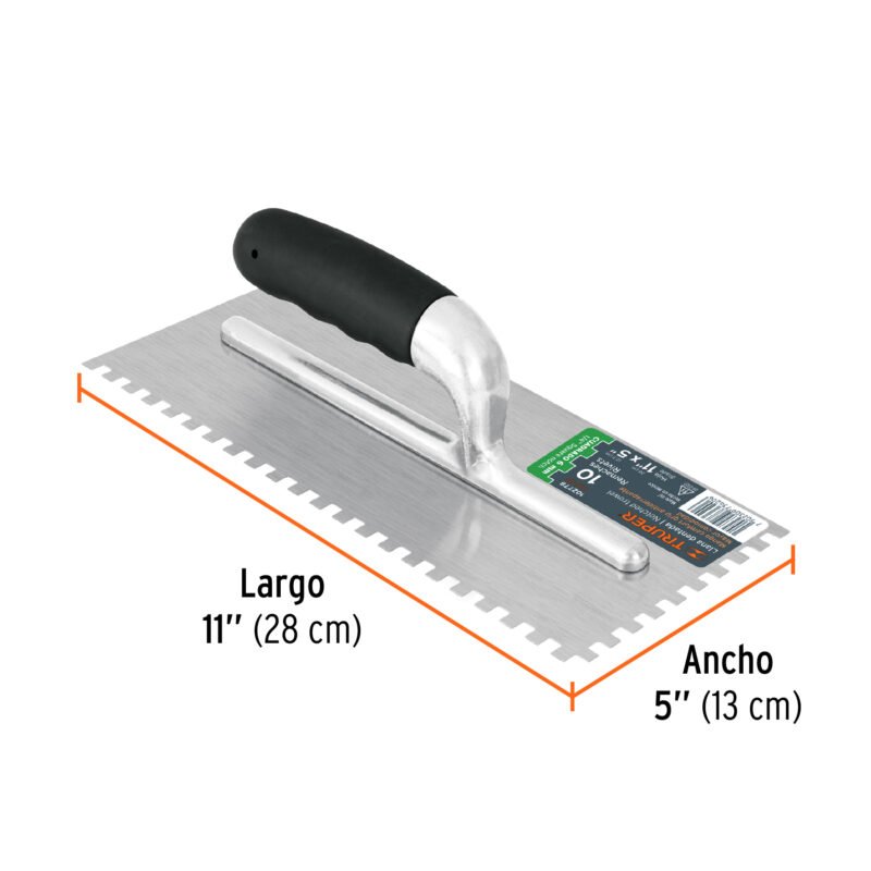 LLG-11CFC2.jpg Código: 102778 Llana 11' dentado cuadrado 1/4', 10 remaches, mgo comfort LLG-11C