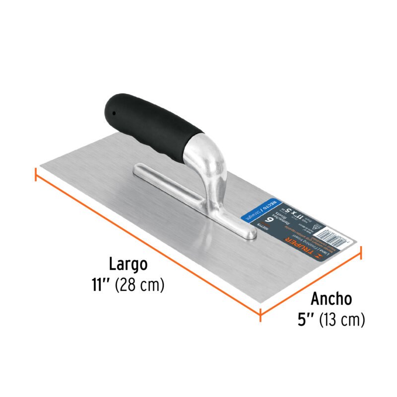 LLG-6LFC2.jpg Código: 102775 Llana 11' canto recto, 6 remaches, mgo comfort grip, Truper LLG-6L