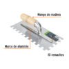 Código: 102704 Llana 11' dentado cuadrado 1/2', 10 remaches, mgo madera LLM-11CG