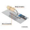 Código: 15406 Llana 11' canto recto, 6 remaches, mgo madera, Truper LLM-6L