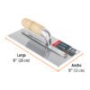 Código: 15403 Llana 11' dentado triangular, 10 remaches, mgo madera,Truper LLMD-11