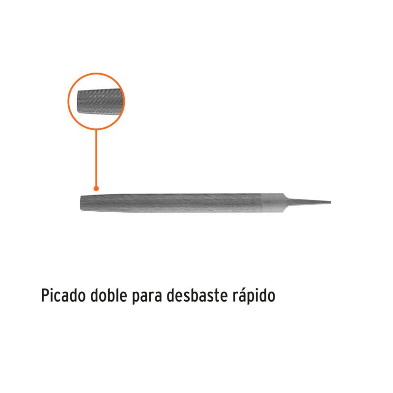 Código: 15175 Lima media caña bastarda 12', Truper LMCB-12