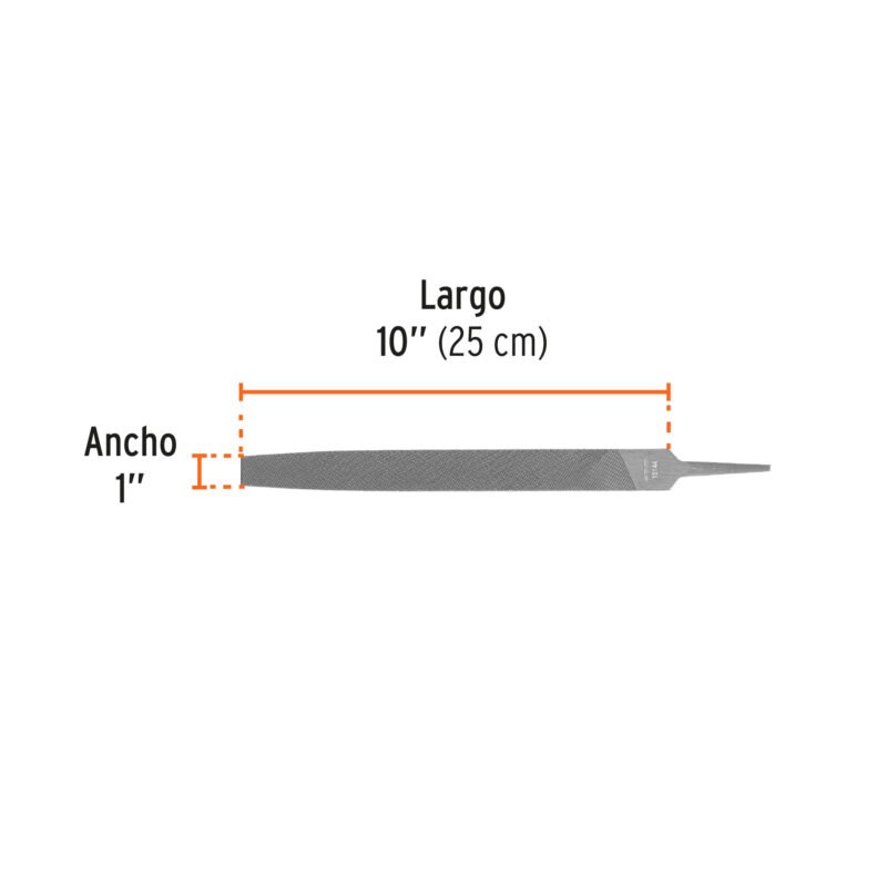 LPB-10FC2.jpg Código: 15144 Lima plana bastarda 10', Truper LPB-10