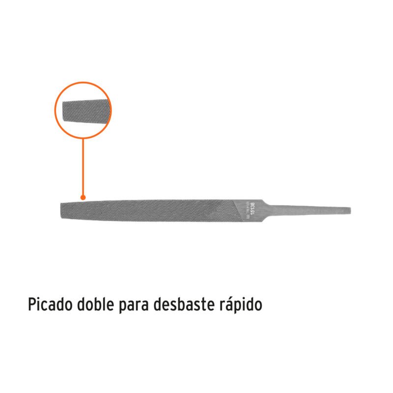 Código: 15138 Lima plana bastarda 4', Truper LPB-4