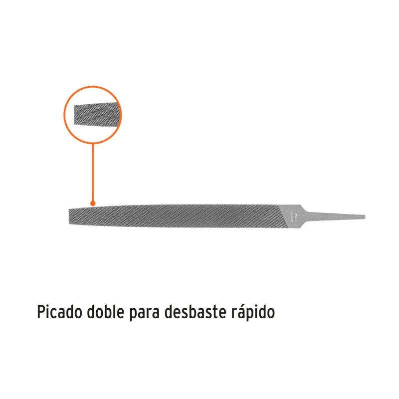 Código: 15142 Lima plana bastarda 8', Truper LPB-8