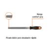 Código: 15311 Lima plana bastarda 8' con mango doble inyección, TRUPER LPB-8T