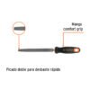 Código: 11238 Lima plana muza 6' con mango doble inyección, TRUPER LPM-6T