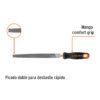 Código: 11240 Lima plana muza 8' con mango doble inyección, TRUPER LPM-8T