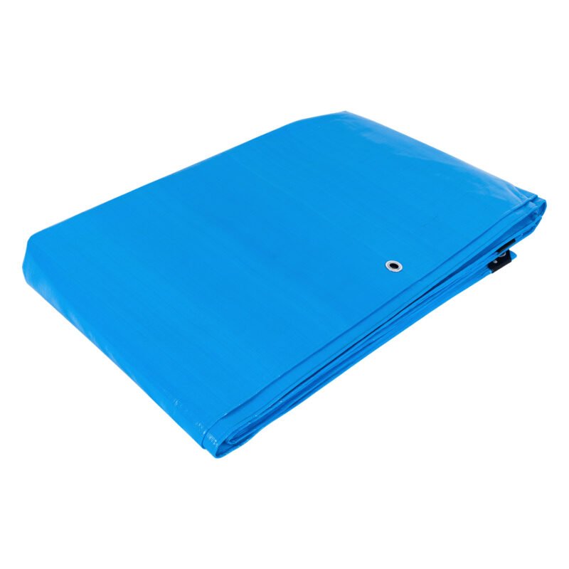 LT-57Z.jpg Código: 102573 Lona de polietileno reforzada 5 x 7 m, azul, 180g/m2, TRUPER LT-57Z