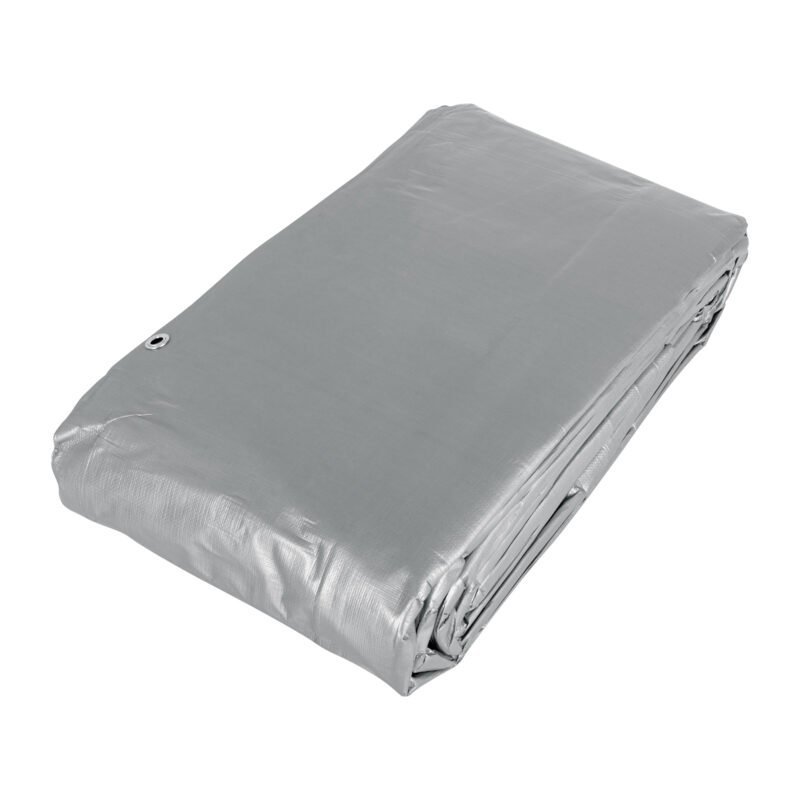 LT-612.jpg Código: 15367 Lona de polietileno reforzada 6x12 m, gris, 180g/m2, TRUPER LT-612