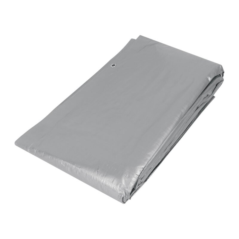 LT-66.jpg Código: 10777 Lona de polietileno reforzada 6 x 6 m, gris, 180g/m2, TRUPER LT-66