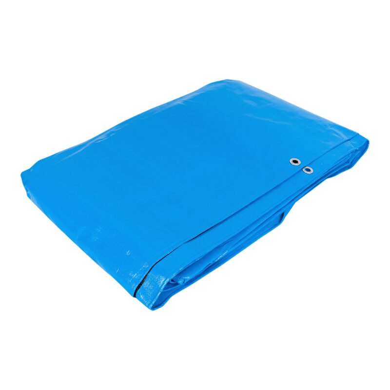 LT-66Z.jpg Código: 102574 Lona de polietileno reforzada 6 x 6 m, azul, 180g/m2, TRUPER LT-66Z