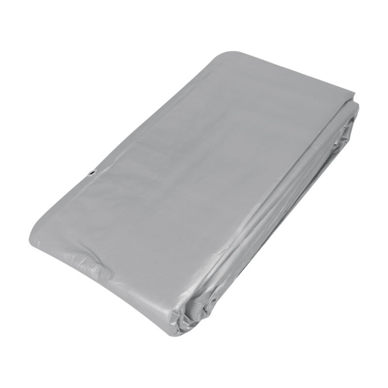 LT-69.jpg Código: 10778 Lona de polietileno reforzada 6 x 9 m, gris, 180g/m2, TRUPER LT-69