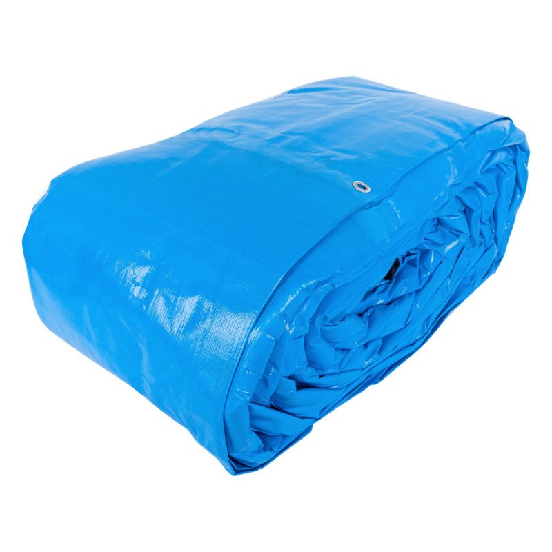 LT-914Z.jpg Código: 102577 Lona de polietileno reforzada 9x14 m, azul, 180g/m2, TRUPER LT-914Z
