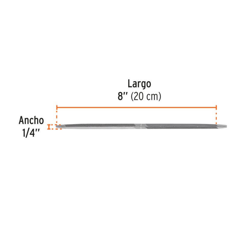 Código: 15135 Lima triángulo doble 8', Truper LTD-8