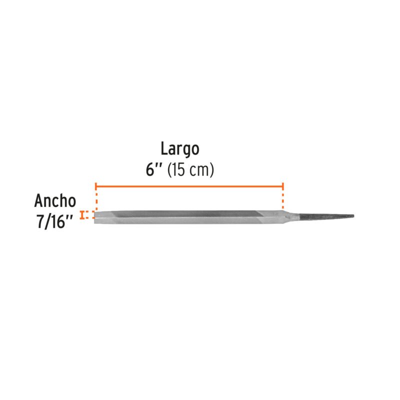 Código: 15128 Lima triangular 6' para machete, 34 dpp, TRUPER LTR-6