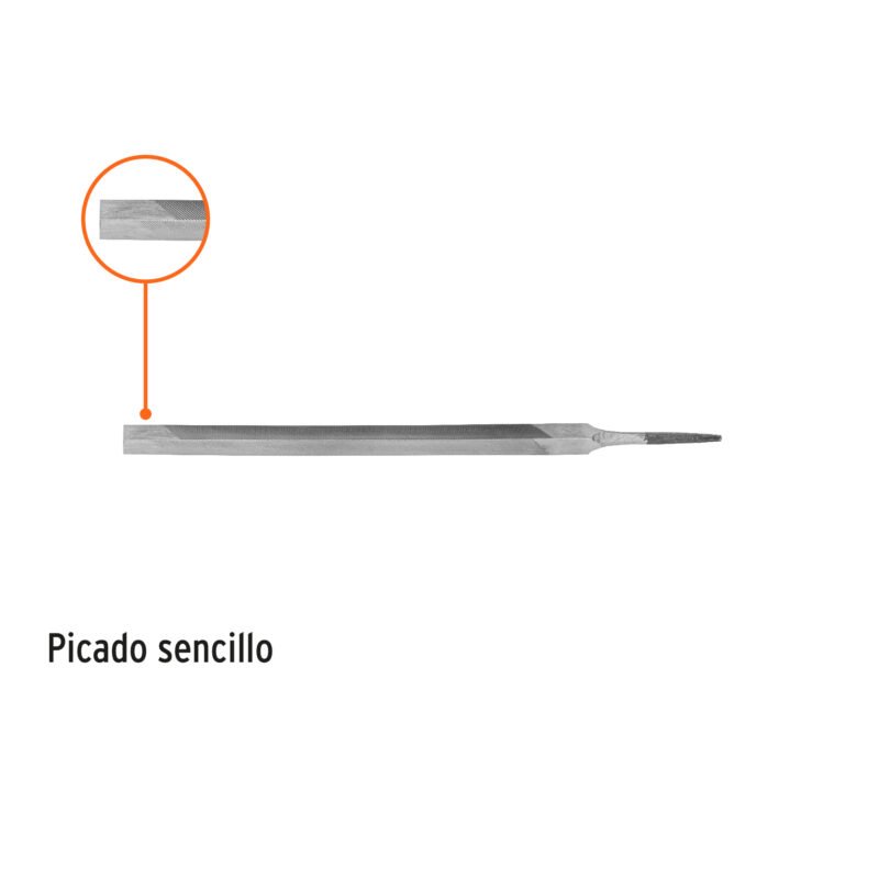 LTR-8FC1.jpg Código: 15130 Lima triangular 8' para machete, 36 dpp, TRUPER LTR-8