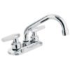 Código: 47687 Mezcladora 4' para lavabo, cuello tubular, manerales cono M-070I
