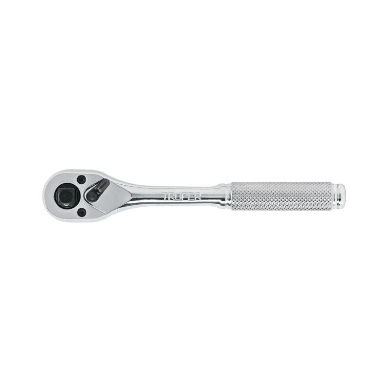 M-1412.jpg Código: 13649 Matraca triple cuadros 1/4', 3/8' y 1/2', Truper M-1412