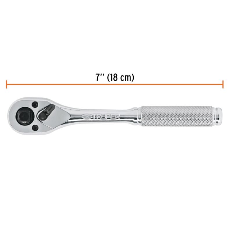 M-1412FC2.jpg Código: 13649 Matraca triple cuadros 1/4', 3/8' y 1/2', Truper M-1412
