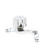 Código: 49229 Llave individual para lavabo, maneral metálico, Foset Basic M-142