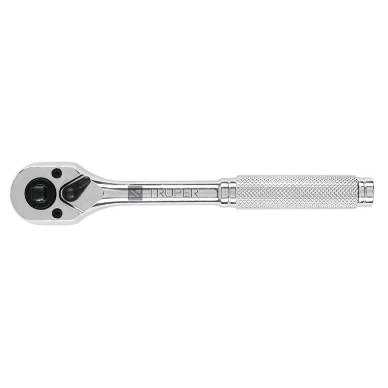 M-1438.jpg Código: 13419 Matraca doble cuadros 1/4'y 3/8', Truper M-1438