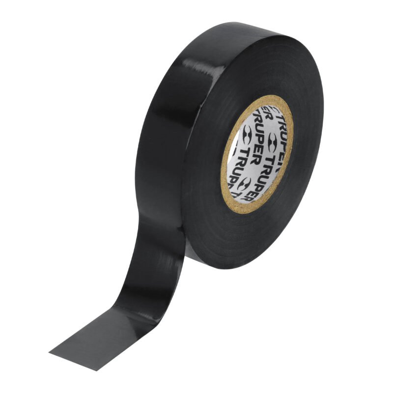 M-33.jpg Código: 12500 Cinta de aislar de 18 m x 19 mm, negra, Truper M-33