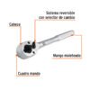 Código: 13413 Matraca doble cuadros 3/8'y 1/2', Truper M-3812