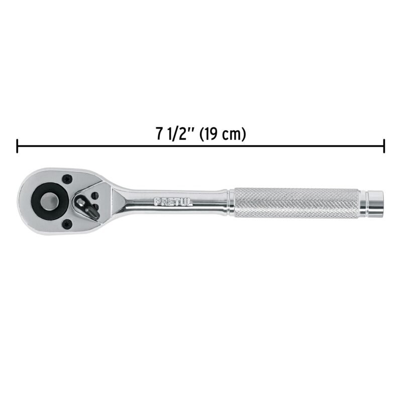 M-3852PBFC2.jpg Código: 21161 Matraca cuadro 3/8' cabeza de pera liberación rápida, Pretul M-3852PB