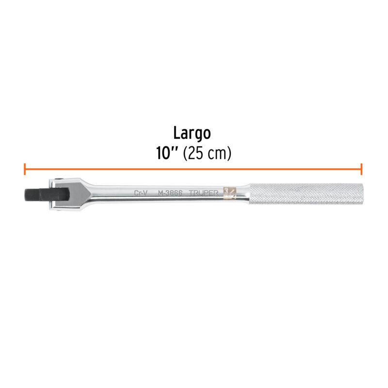 M-3866FC2.jpg Código: 103059 Mango articulado de 10' x 13 mm para dados cuadro 3/8' M-3866