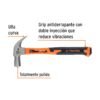 Código: 10852 Martillo cabeza cónica 29 mm uña curva, mango fibra vidrio MAC-29F