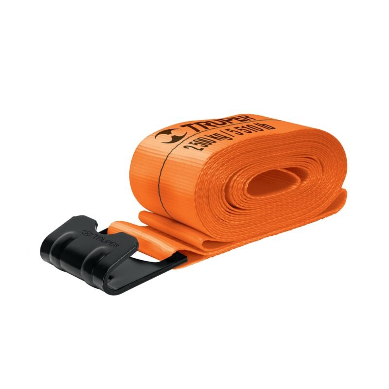 MAL-B3P.jpg Código: 101734 Banda de 4' x 9 m con gancho plano para malacate, Truper MAL-B3P