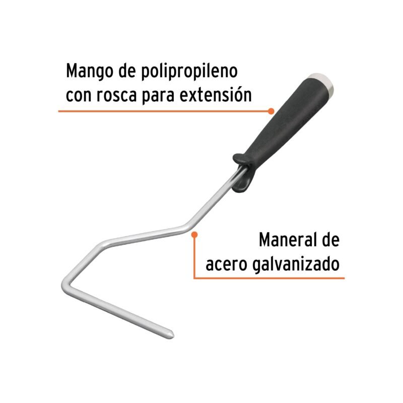 MAROD-371FC1.jpg Código: 10742 Maneral de 4' para rodillo, TRUPER MAROD-371