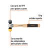 MASU-35FC1.jpg Código: 13137 Martillo 35 mm con caras suaves intercambiables, Truper Grip MASU-35