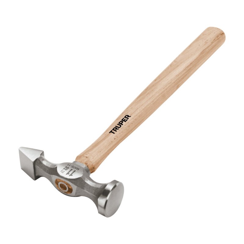 Código: 16870 Martillo desabollador 11 oz tipo cincel, mango 12', Truper MATE-11
