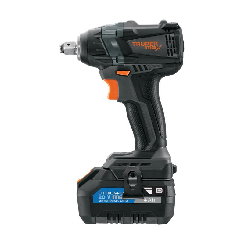 MAX-20L.jpg Código: 101403 Llave de impacto 1/2', 20V, 155 lb/ft, 1 batería 4Ah, MAX MAX-20L