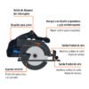 Código: 102480 Sierra circular 6-1/2', 20V, 1 batería 4Ah, MAX MAX-20SC