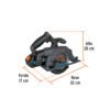 Código: 102480 Sierra circular 6-1/2', 20V, 1 batería 4Ah, MAX MAX-20SC