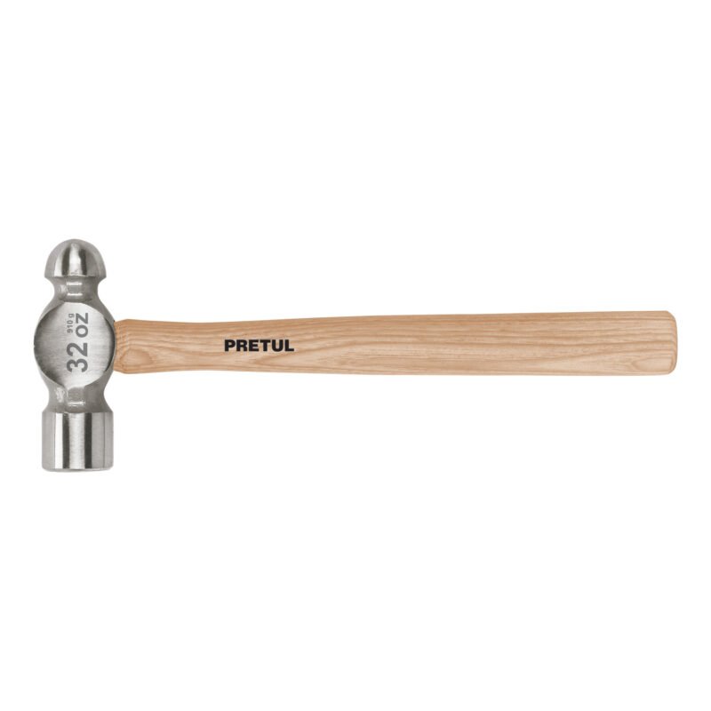 MB-32P.jpg Código: 22660 Martillo pulido de bola 32 oz mango madera, Pretul MB-32P