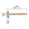 MB-32PFC2.jpg Código: 22660 Martillo pulido de bola 32 oz mango madera, Pretul MB-32P