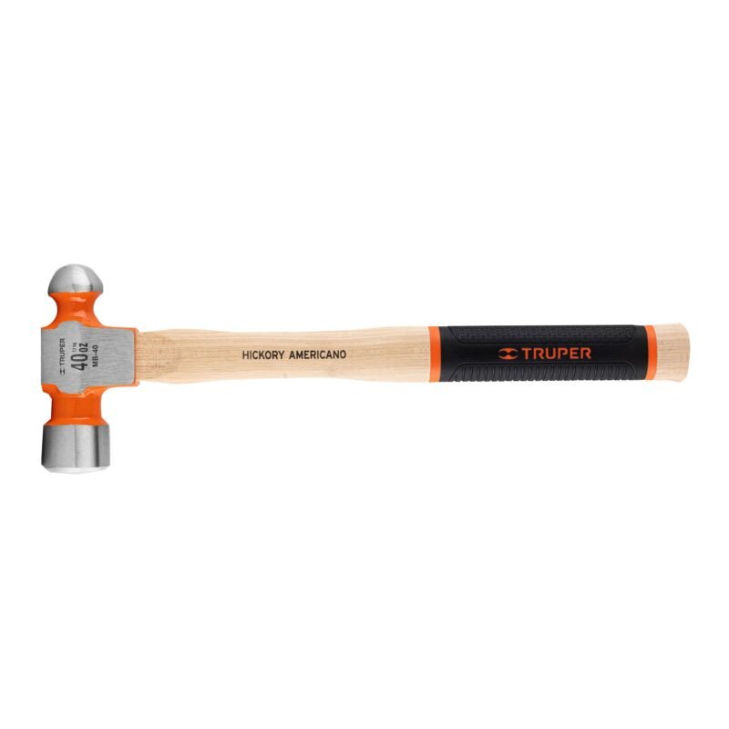 MB-40.jpg Código: 16905 Martillo pulido de bola 40 oz mango hickory, Truper Grip MB-40