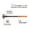 Código: 11135 Marro demoledor 10 lb, mango fibra de vidrio 36', Truper MD-10FX