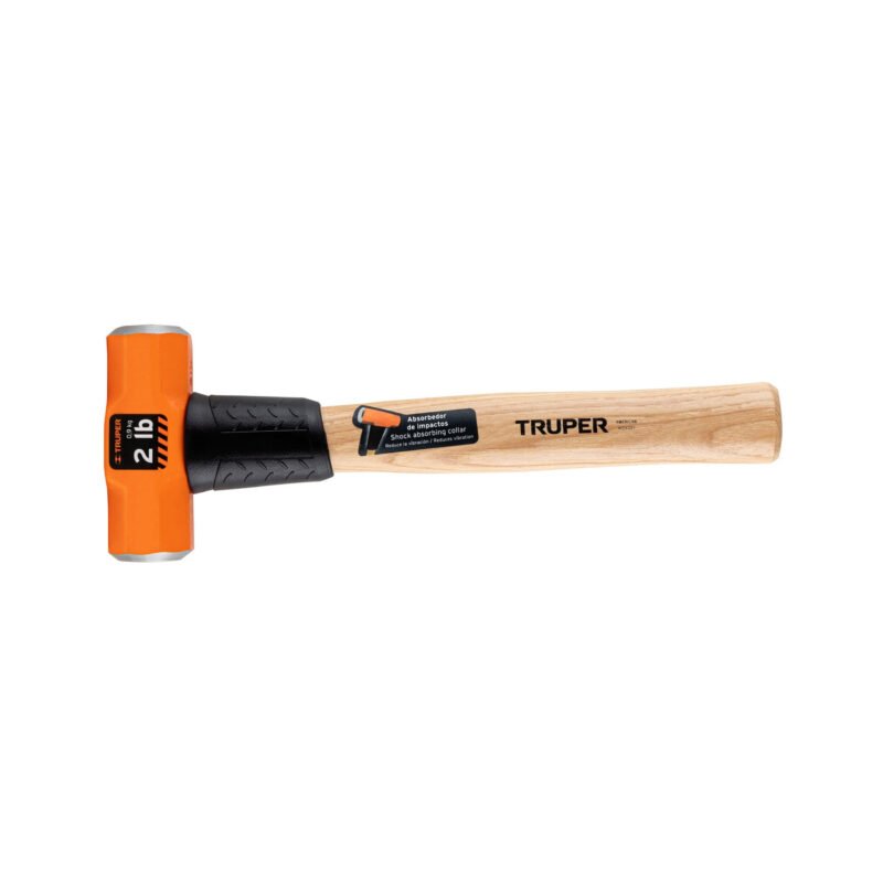 MD-2M.jpg Código: 16506 Marro octagonal 2 lb, mango de madera 12', Truper MD-2M