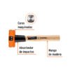 Código: 16506 Marro octagonal 2 lb, mango de madera 12', Truper MD-2M
